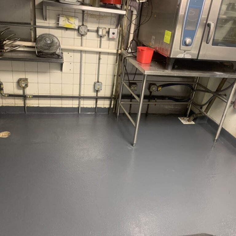 Epoxy flooring for commercial kitchens