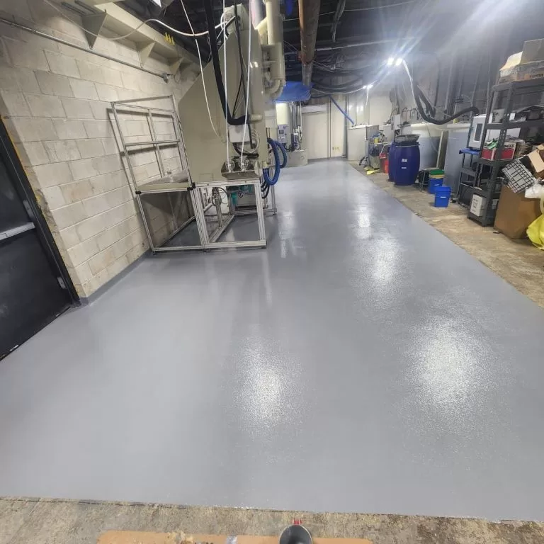 Mechanical room epoxy flooring