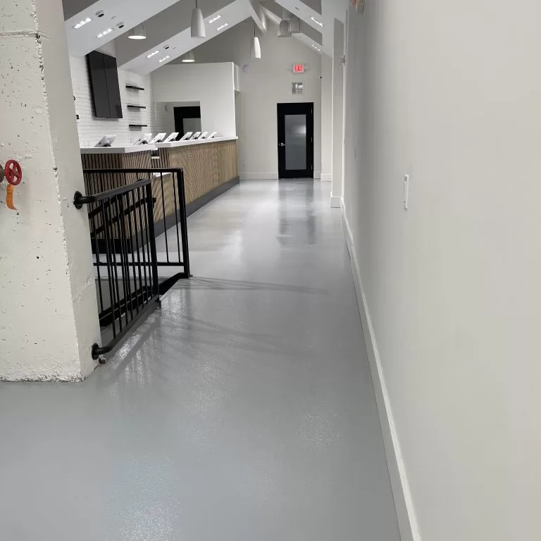 Commercial epoxy floor coating