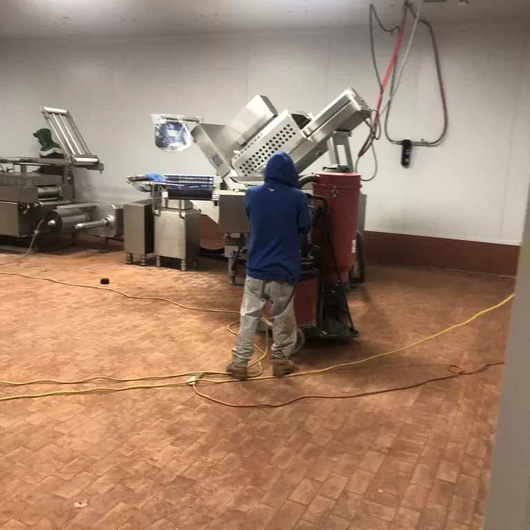 Commercial kitchen epoxy flooring preparation