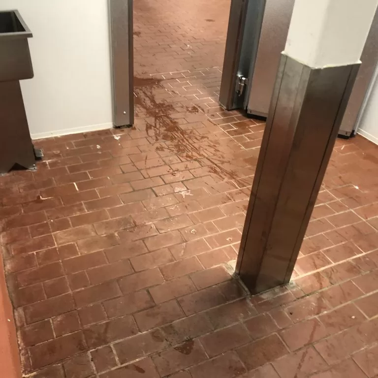 Old commercial kitchen flooring